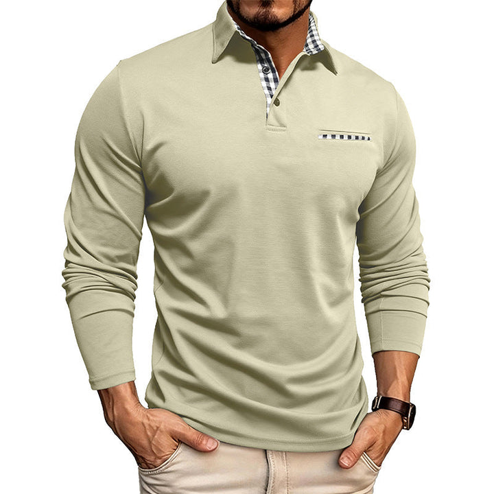 Hochwertiges Langarm-Poloshirt für Männer, atmungsaktiv & strapazierfähig. Ideale Herrenmode für Smart Casual Outfits.