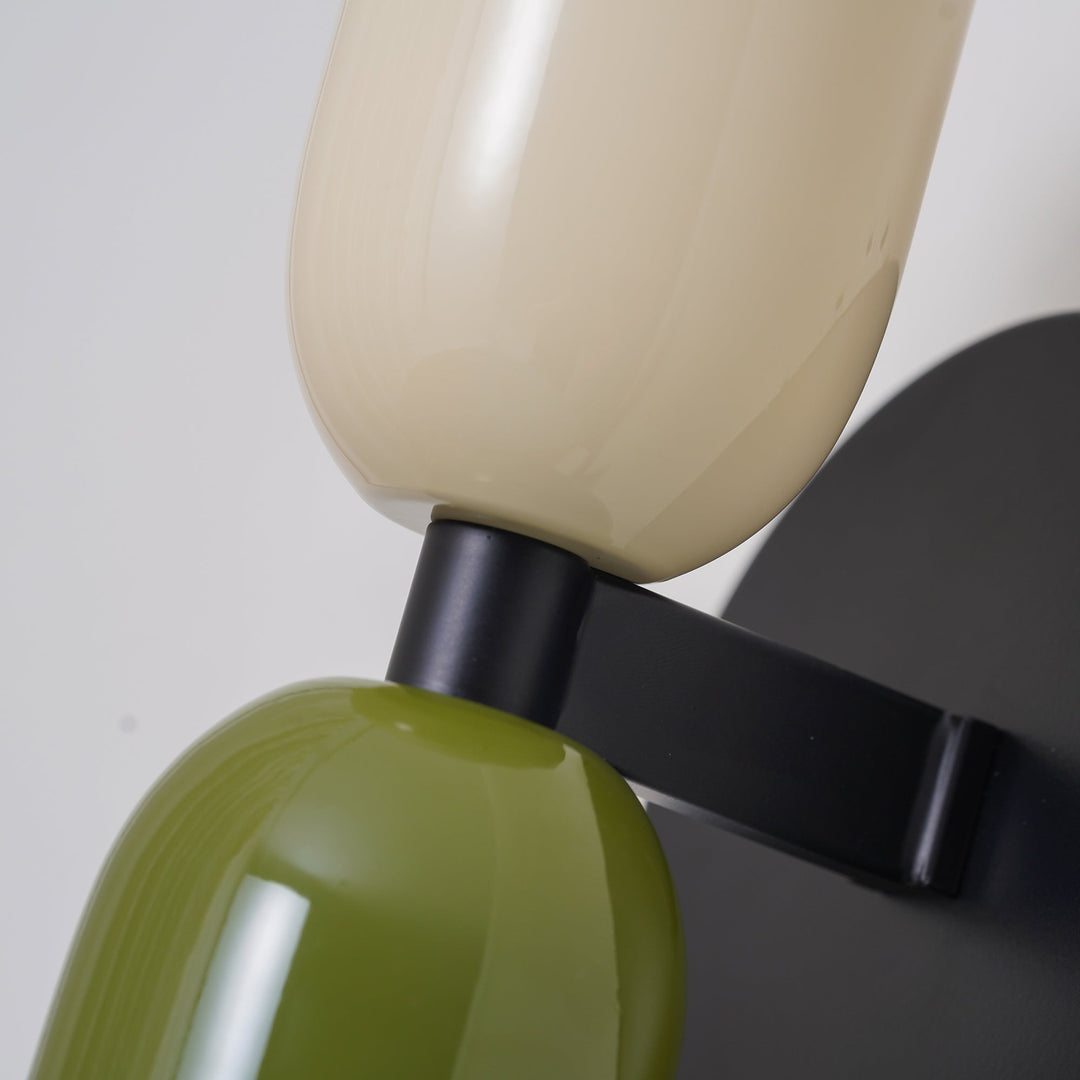 Vintage Doppelkopf Wandlampe für kreative Heimdekoration