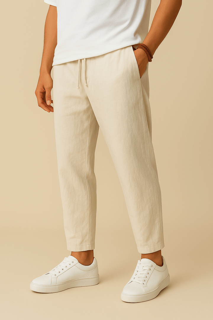 Bequeme Herren Freizeithose mit elastischem Bund für den Sommer
