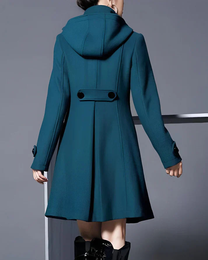 Damen Kapuzenmantel in eleganter Passform, ideal als warmer Wintermantel für Damenmode