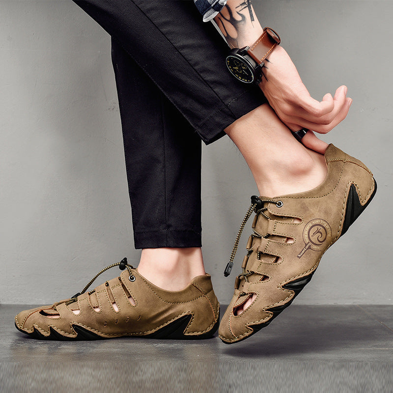 Atmungsaktive & bequeme Herren Sommersandalen mit rutschfester Sohle, ideal für Outdoor & Freizeitaktivitäten.
