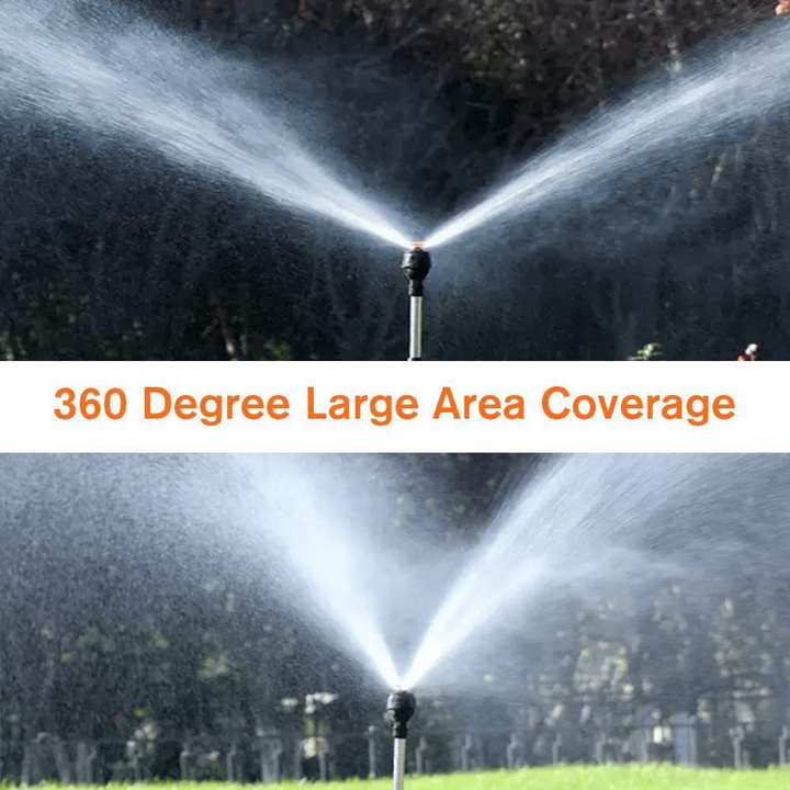 "Automatischer rotierender Gartensprinkler auf einziehbarem Stativ, robustes Design, sorgt für gleichmäßige Gartenbewässerung