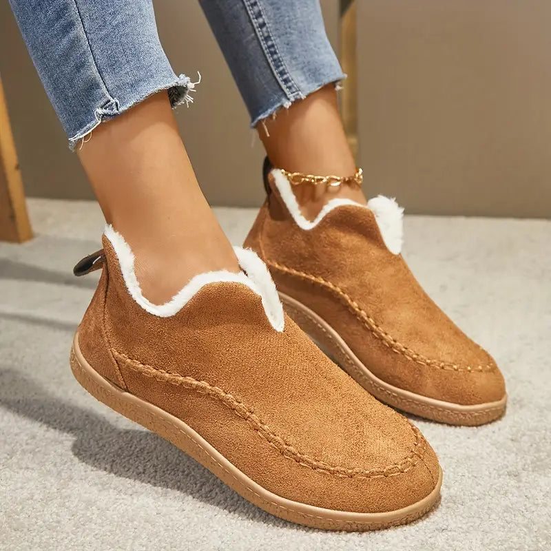 Damen Knöchelstiefel mit und Rundzehen