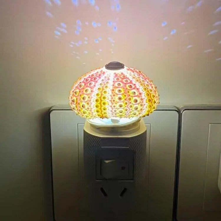 DIY Seeigel-Nachttischlampe: Kreatives Vintage-Ambiente