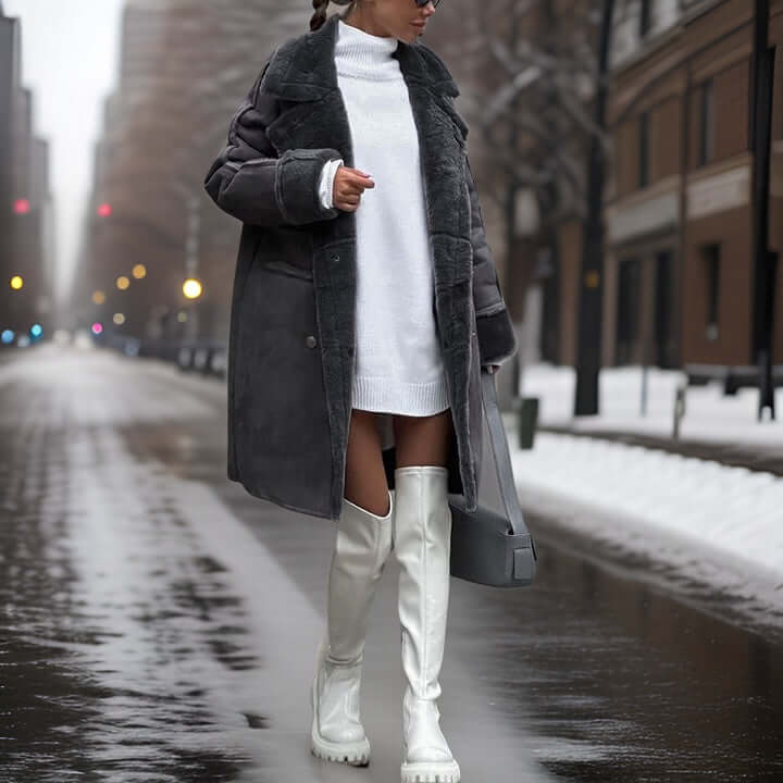 Damen Winterjacke Lang - Warme Jacke