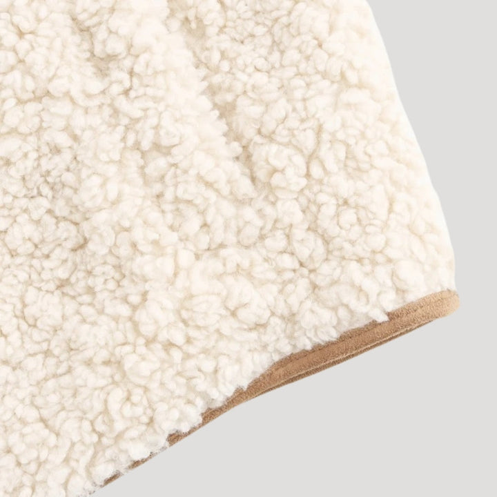 Trendige Damen Frühlingsweste in Beige, mit verstellbarem Bindeband für individuelle Passform.