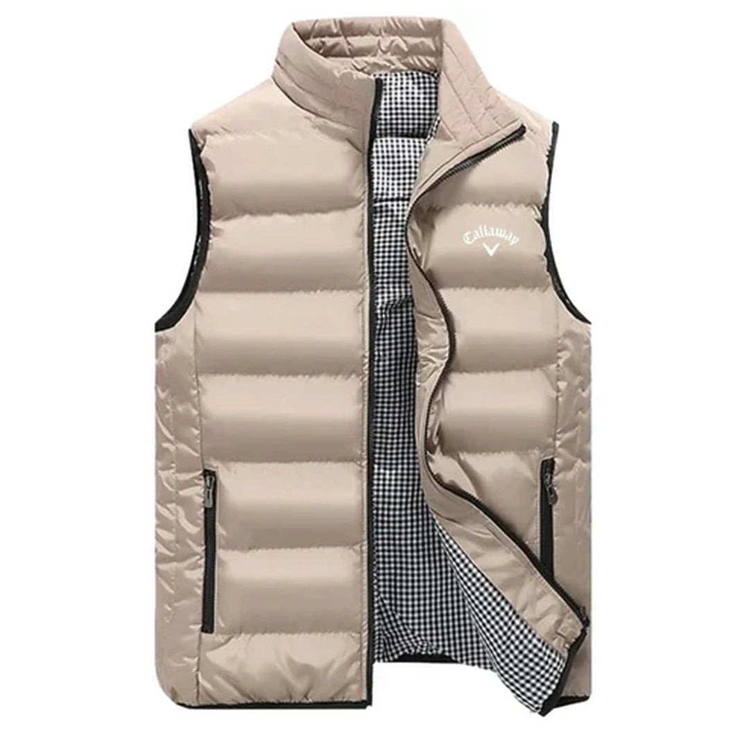 Hochwertiges Herren Steppgilet, ideal als wärmende Übergangsjacke. Leichte, bequeme Weste mit Reißverschluss für jede Gelegenheit.