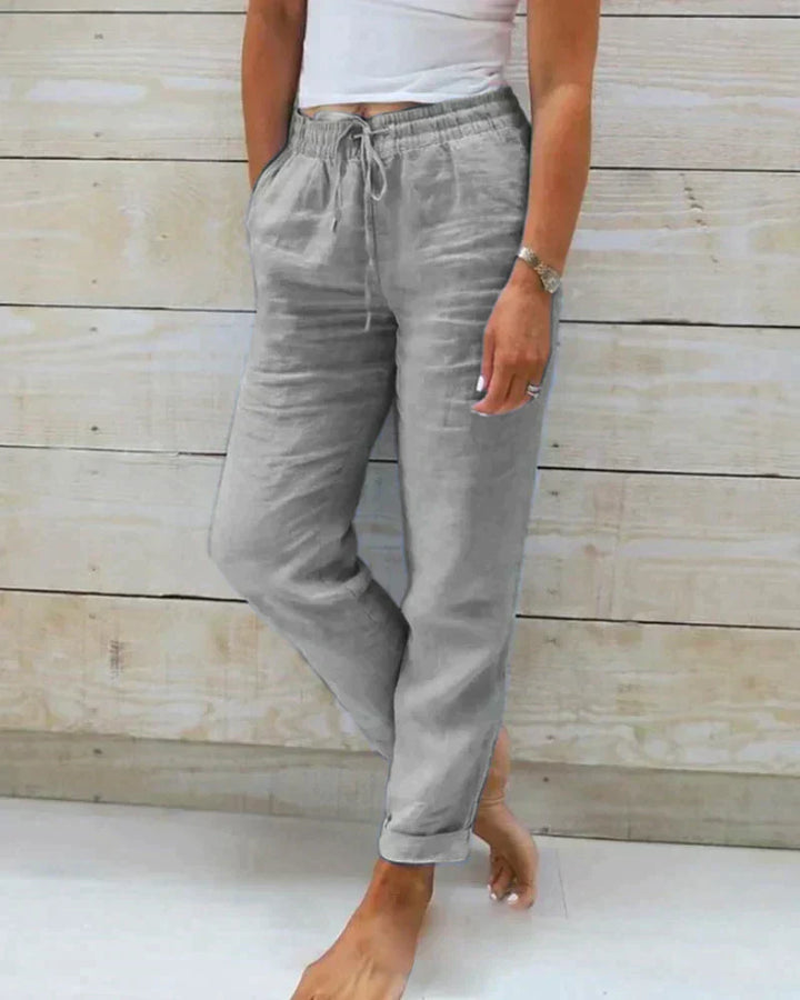 Locker sitzende Damen Freizeithose, ganzjährig bequem, perfekt für Outdoor-Aktivitäten und Entspannung.