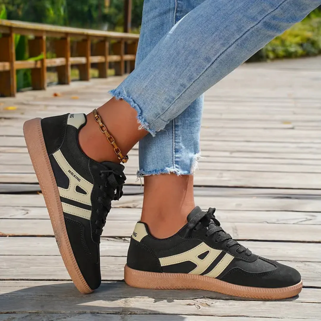 Leichte, atmungsaktive Damen Orthopädische Schuhe in Grau, Schwarz oder Braun für optimalen Komfort.