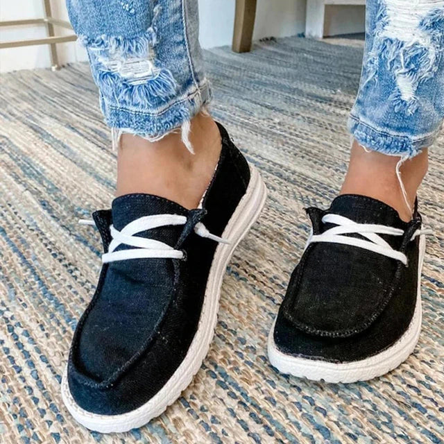 Klassische Damen Schnürschuhe, flach & komfortabel, ideal für Damenfashion.