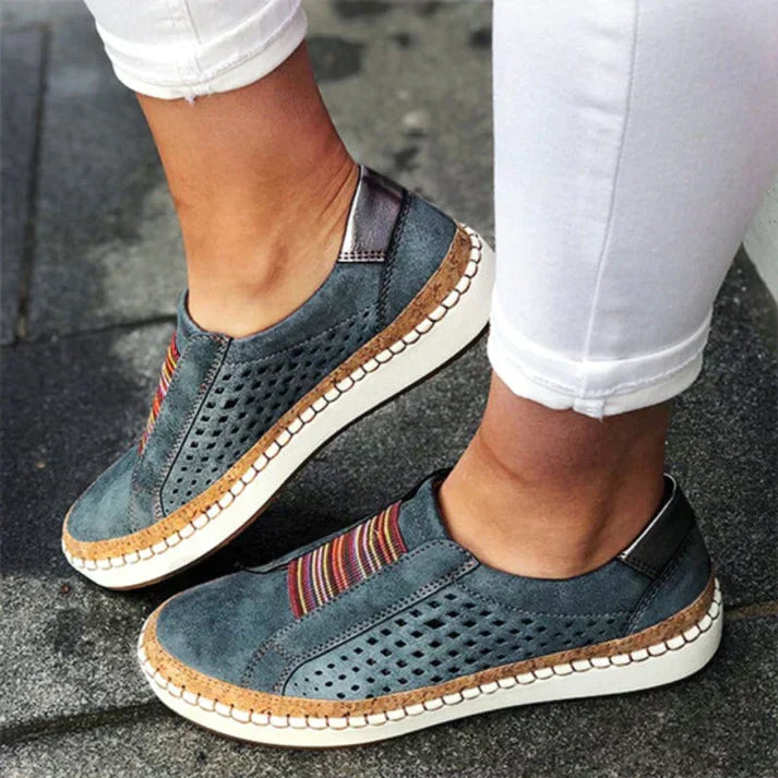 Stilvolle, leichte Damenschuhe mit optimaler Unterstützung für Komfort im Alltag. Eleganter Flachschuh.