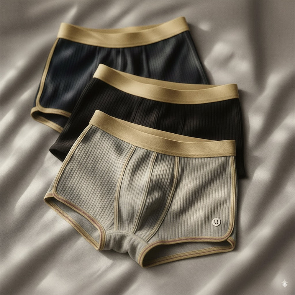 Basic Herren Boxershorts, farbig, für hohen Tragekomfort; elastische Unterwäsche für Männer im Alltag.