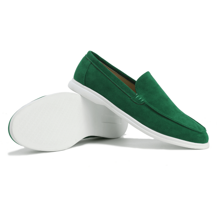 Schwarze Herren Slip-On Loafers, die perfekten bequemen Freizeitschuhe im Frühling.