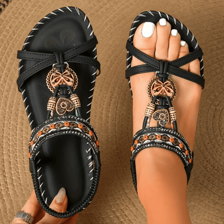 Damen-Sandalen: verstellbare Riemen, orthopädisches Fussbett. Ideal für Sommer, Komfort & Fussgesundheit.