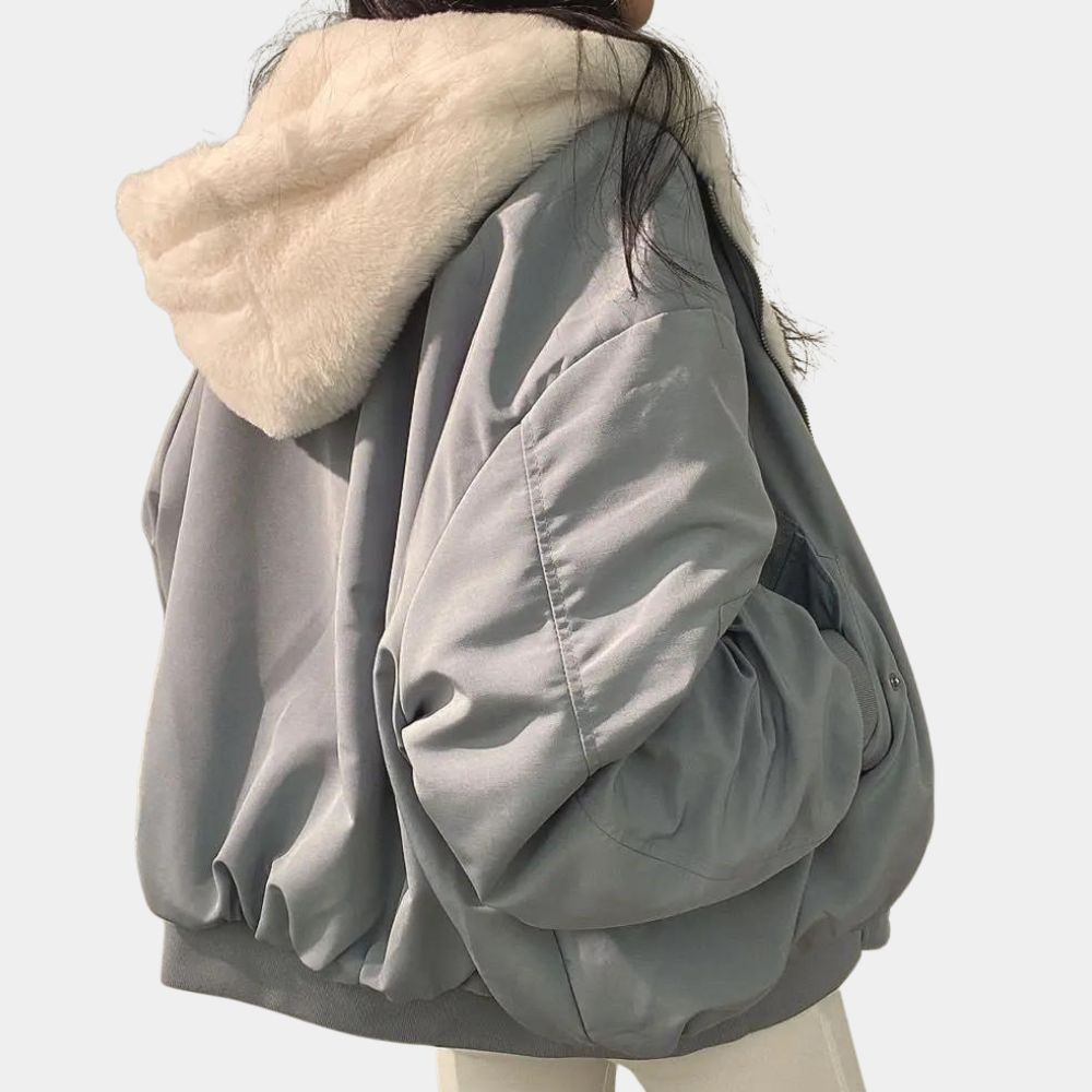 Bequeme, warme Damen Winterjacke mit lockerem Schnitt für stilvolle Wintertage.