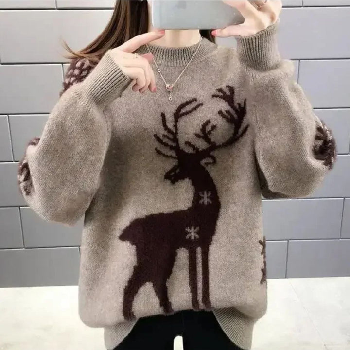 Bequemer Damen Pullover, lässig und stylisch für Freizeit und Alltag. Langarm Oberteil für Damenbekleidung.