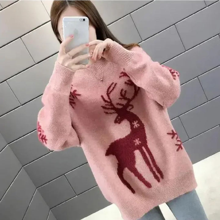 Vielseitiger Damen Pullover, bequem und lässig. Perfektes Langarm Oberteil für Freizeit und Alltagstrend.