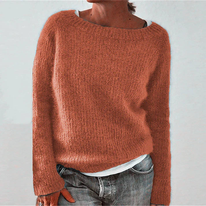 Hochwertiger Damen-Pullover, langarm und locker geschnitten. Bequem für Freizeit & Alltag.
