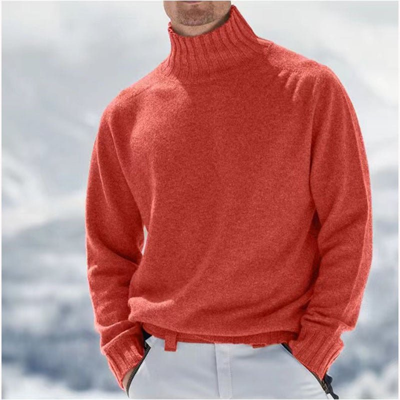 Zeitloser Herren Rollkragenpullover, bequem und warm, ein vielseitiges Oberteil für die moderne Herrenmode.