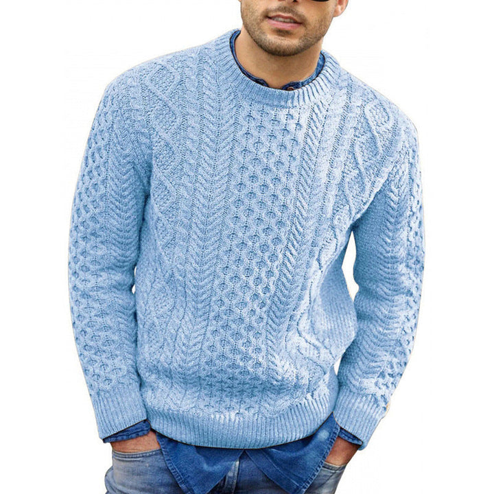 Bequemer Herren Rundhals-Strickpullover für den Frühling, ideal für Freizeit & Alltag. Stilvolle Übergangsmode.