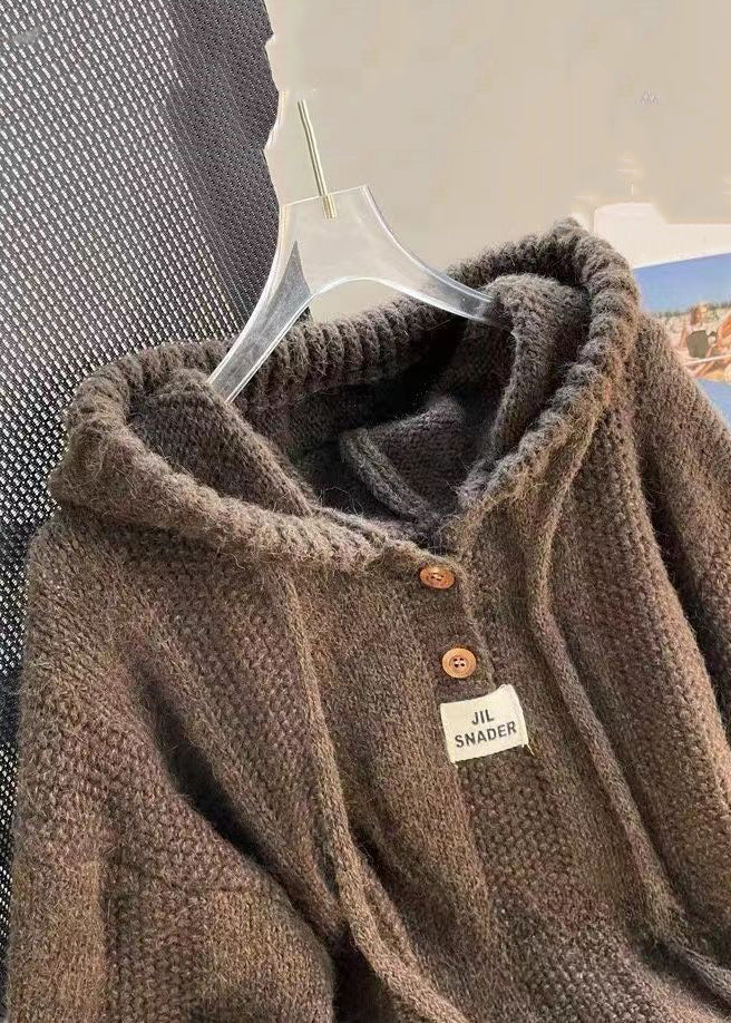 Stylischer Damen Pullover mit Kapuze & Schnürdetail für bequeme Herbst-Winter-Looks und lässige Mode.