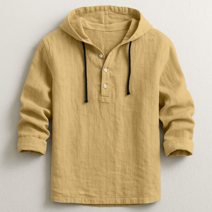 Stylisches Herren Kapuzenhemd, vielseitiges Oberteil für Casual-Looks. Zeitloses Design für jeden Mann.