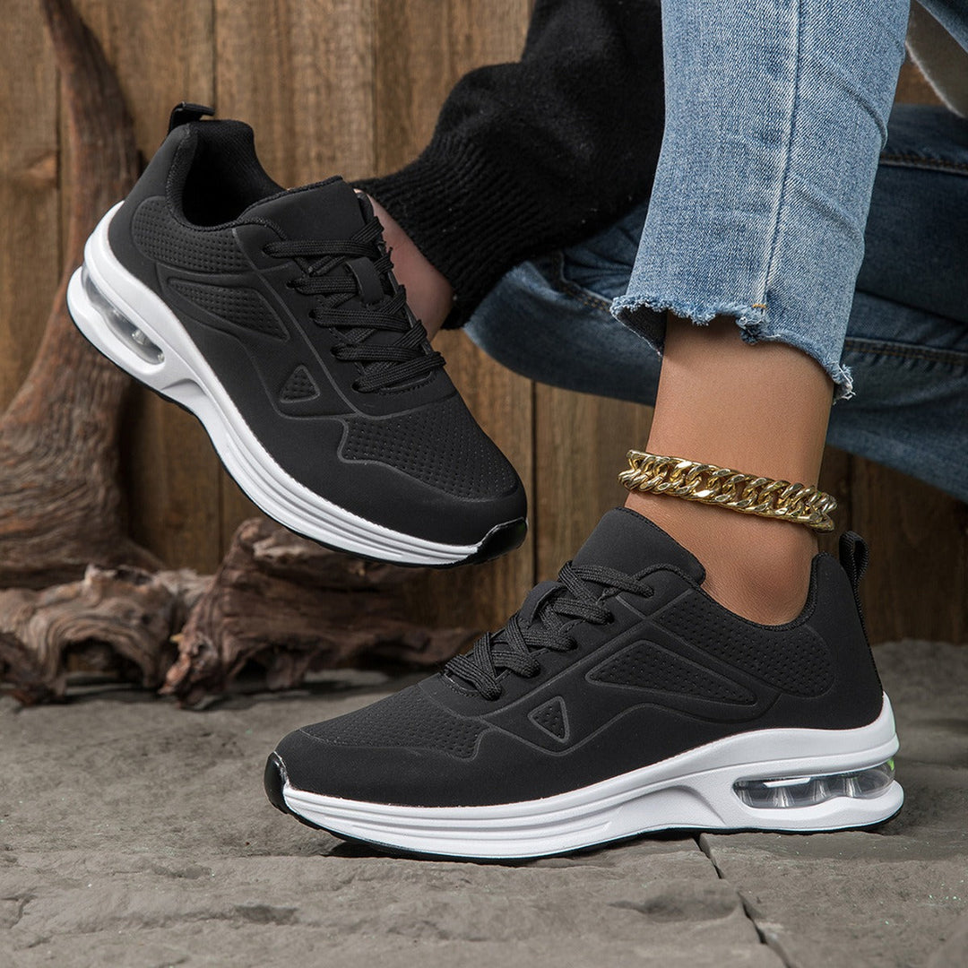 Damen orthopädische Air Cushion Sneakers in Schwarz