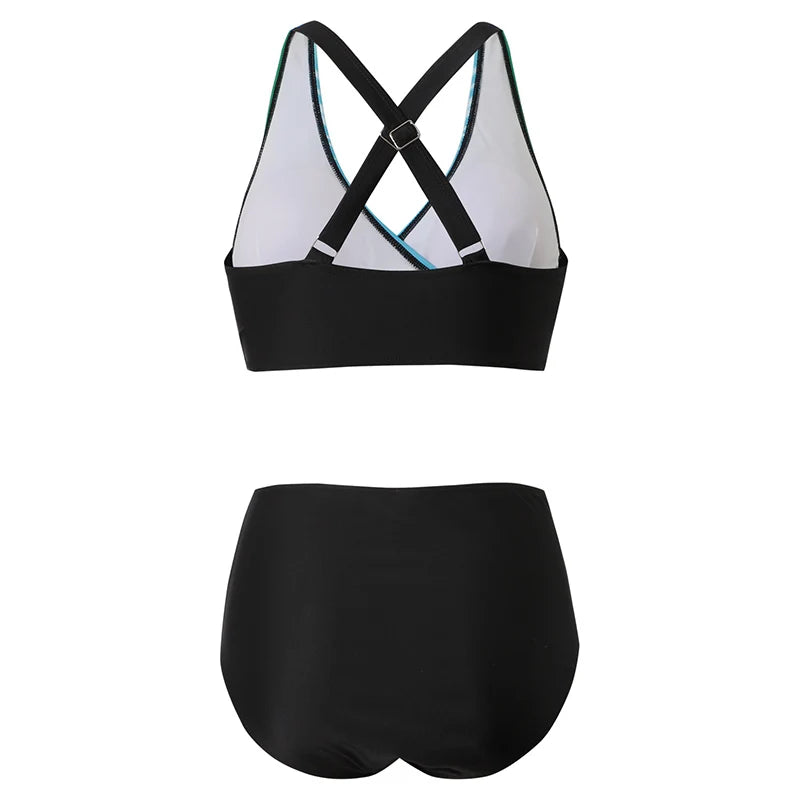 Verstellbares blaues Damen Bikini Set für optimalen Komfort beim Schwimmen und Sonnenbaden. Sommer-Bademode für Pool & Strand.