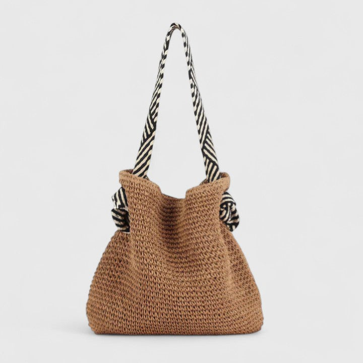 Vielseitige Boho Tasche für Damen in Naturbeige, ideal für Freizeit & Alltag.