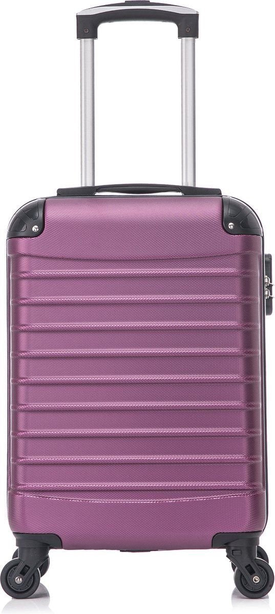 Praktisches 2-teiliges Reisekoffer-Set in Bordeaux, mit Handgepäck-Größe & Spinner für Urlaub & Geschäftsreisen.