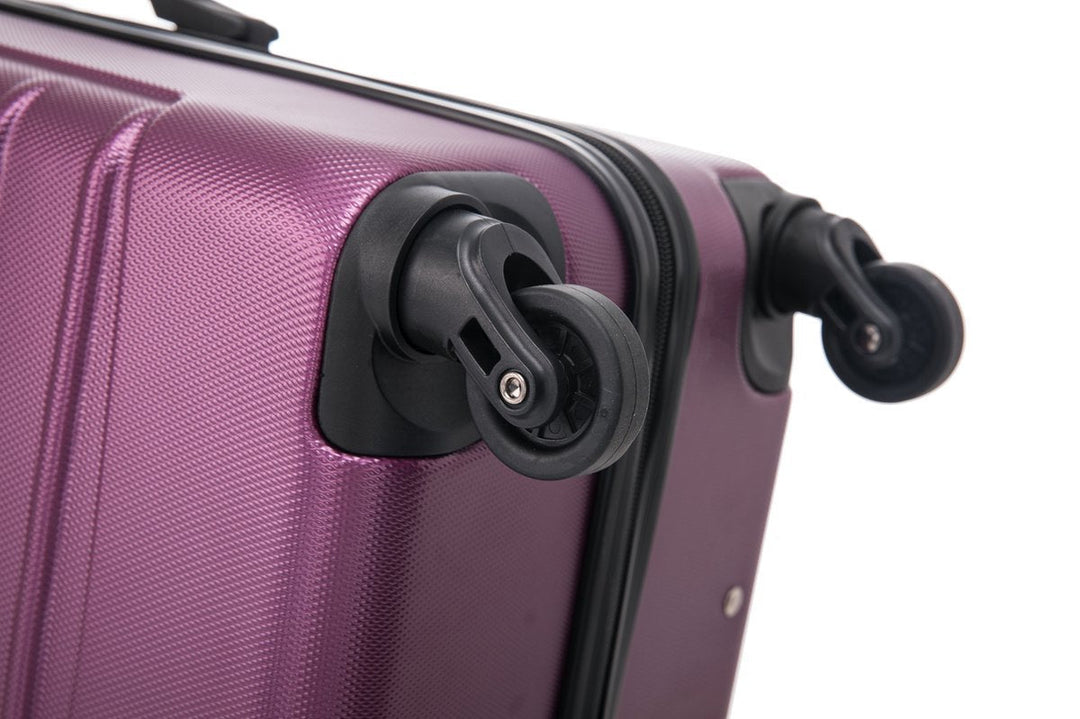 Flexibles 2-teiliges Reisekoffer-Set in Bordeaux, Hartschale, inklusive Handgepäck für alle Reisebedürfnisse.