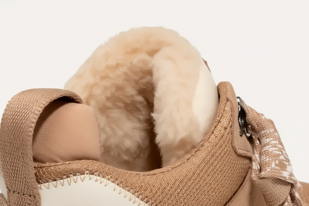 Damen Wildleder Winterstiefel, dunkelgrau, knöchelhoch, mit seitlichem Reißverschluss für leichtes Anziehen