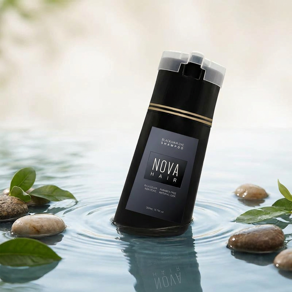 Haarfärbe-Shampoo für Damen & Herren: 10 Min. Farbglanz