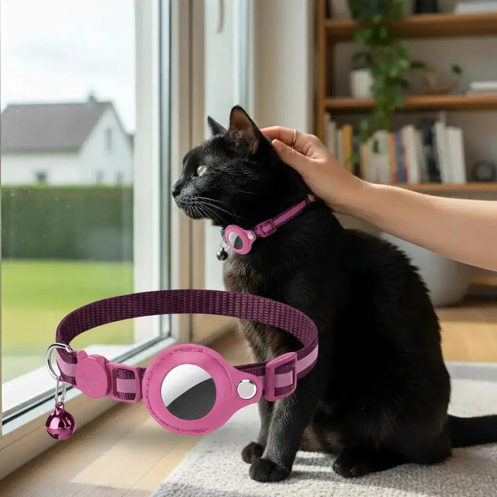 Rosa - Gps-Halsband Für Katzen Mit Live-Tracking Und Sicherheit