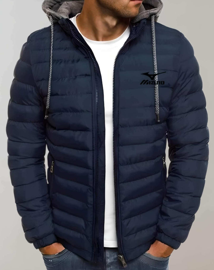 Herren Winterjacke: Gepolsterte Jacke mit Kapuze