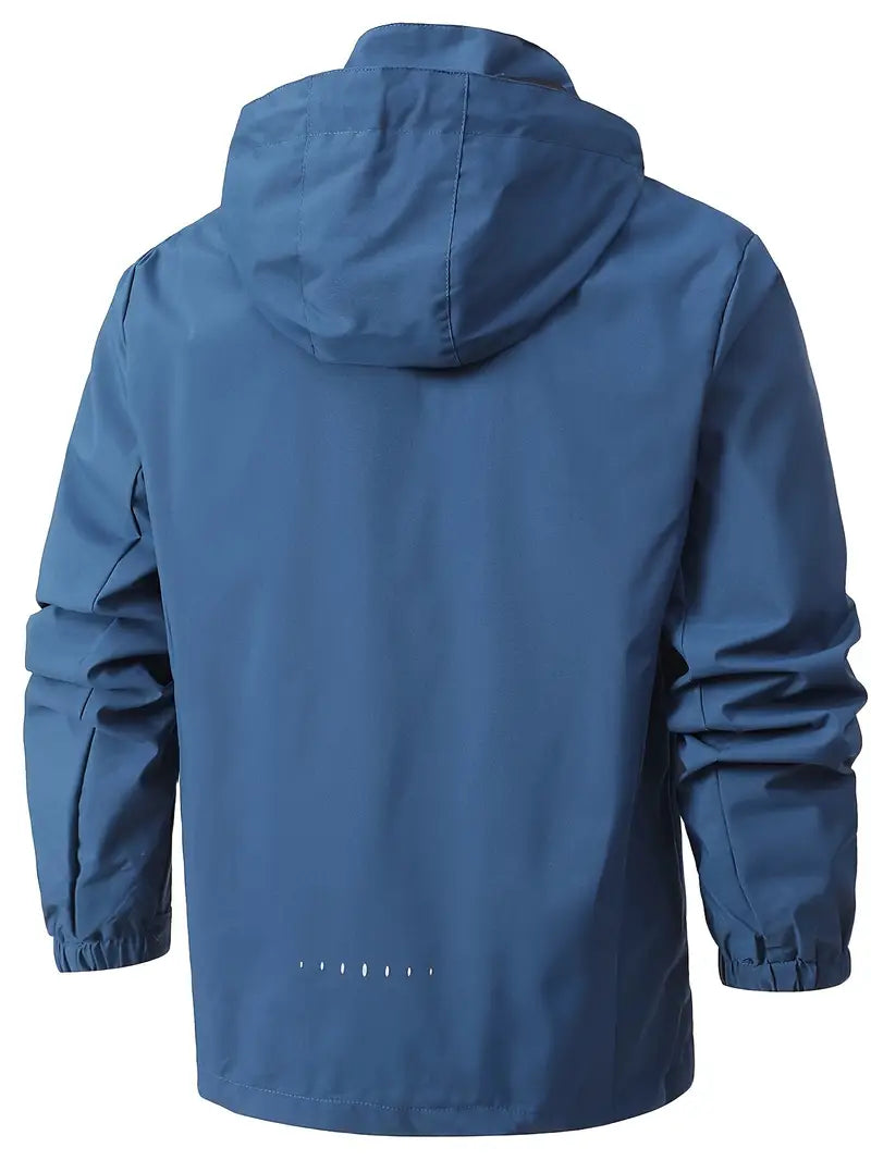Sicherer Reißverschluss an den Seitentaschen der Herren Outdoorjacke