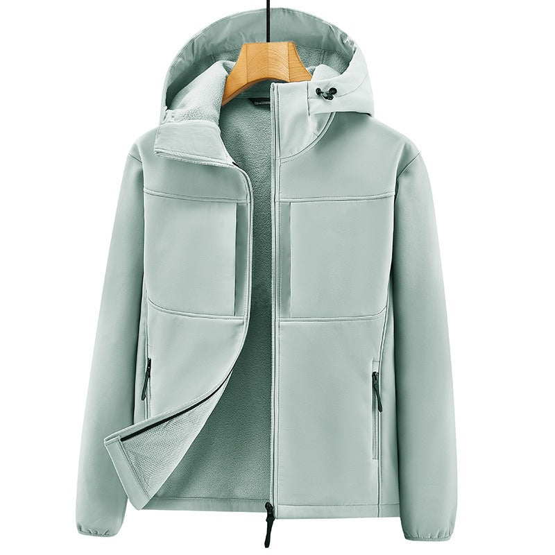 Hellgrüne funktionale Outdoorjacke für Herren