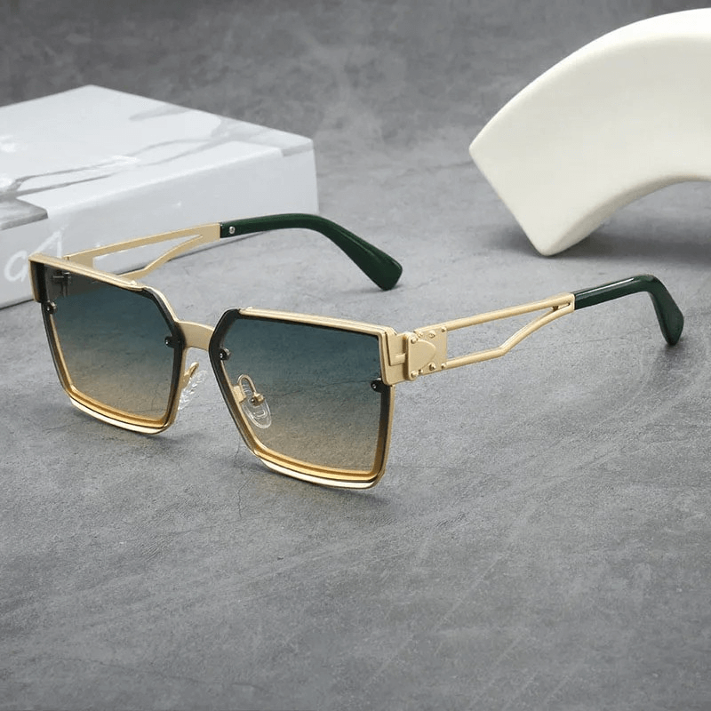 Gradient Sonnenbrille mit UV-Schutz und Rahmen
