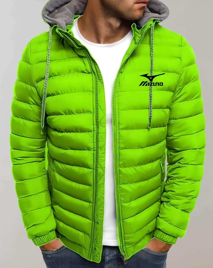 Herren Winterjacke: Gepolsterte Jacke mit Kapuze