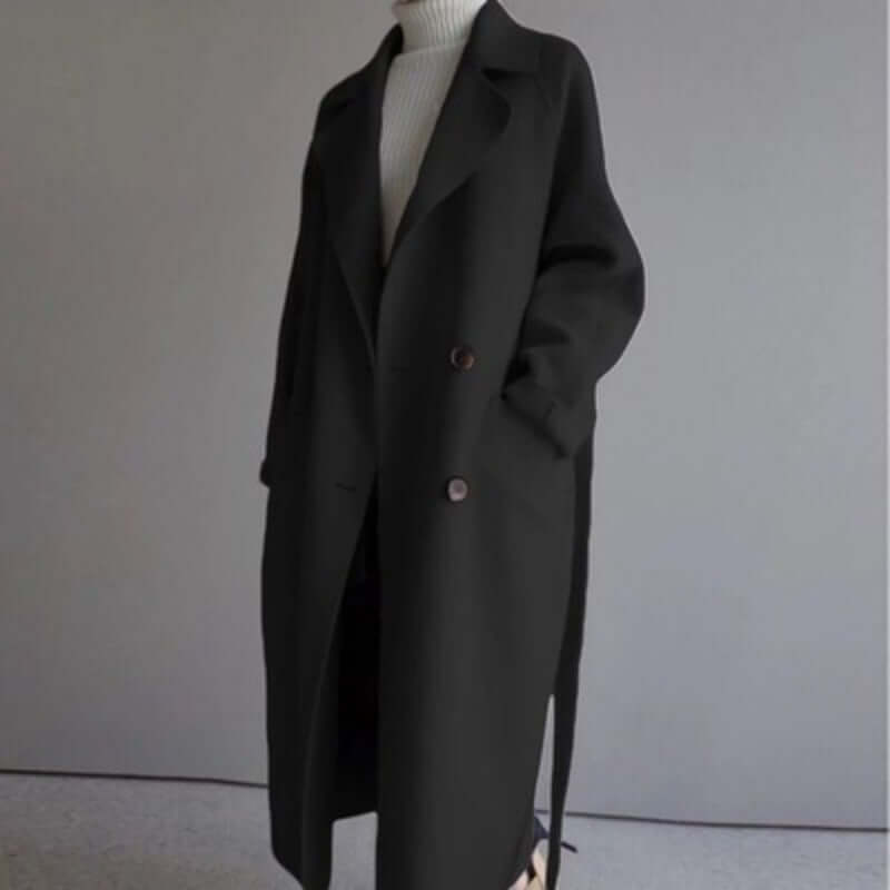 Damen Mantel - Lang, Casual, Warm