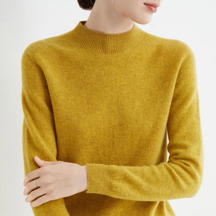 Stilvoller Damen Rollkragen-Strickpullover für jeden Tag, elegant und bequem für die Damenmode.