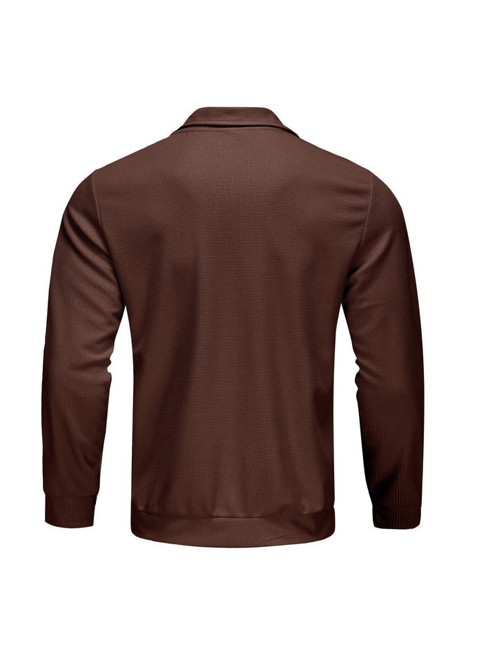 Detailansicht Kragen und Ärmel der Herren Regular Fit Jacke
