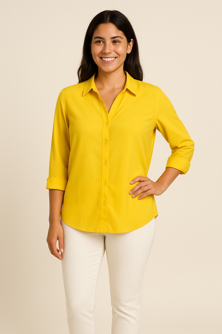 Damen Bluse in Gelb für modebewusste Outfits