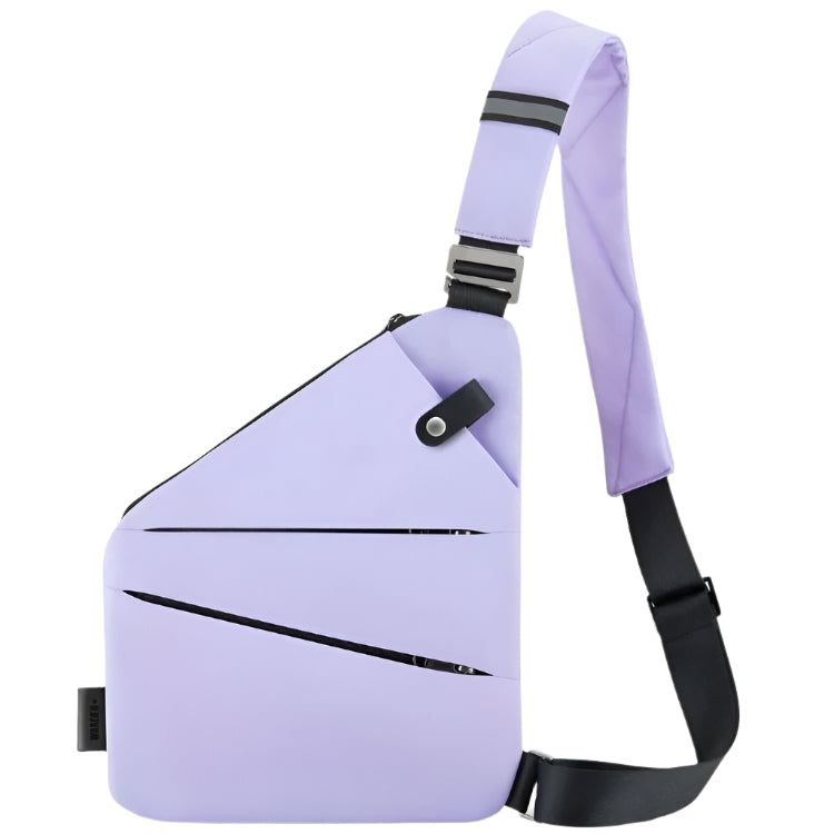 Anti-Diebstahl Nylontasche für Damen, in Grau, vielseitig einsetzbar für jede Situation.