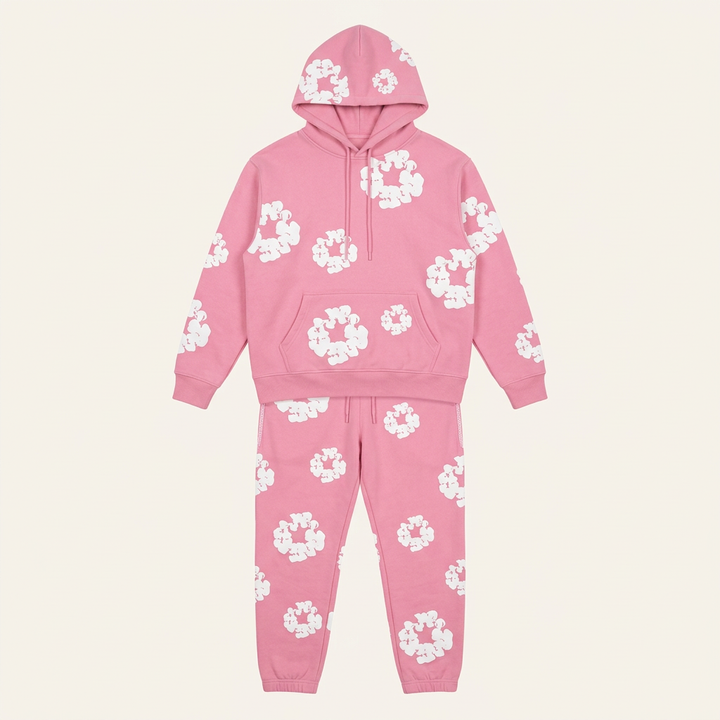 Unisex Floral Trainingsanzug mit markanten Drucken – Stil & Komfort