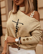 Beige mit Text