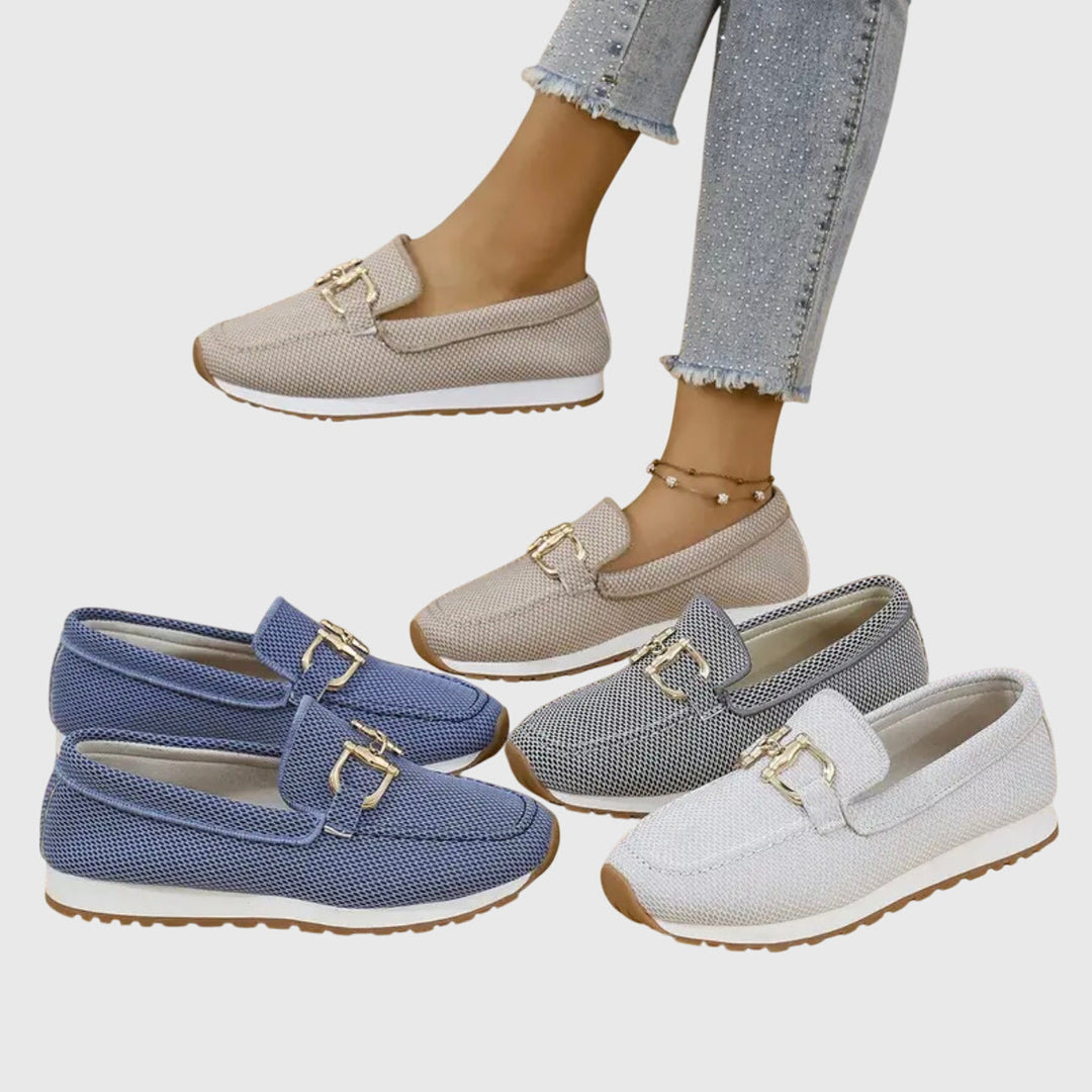 Robuste Damen Orthopädische Loafer Sneakers mit rutschfester Aussensohle und hervorragendem Komfort.