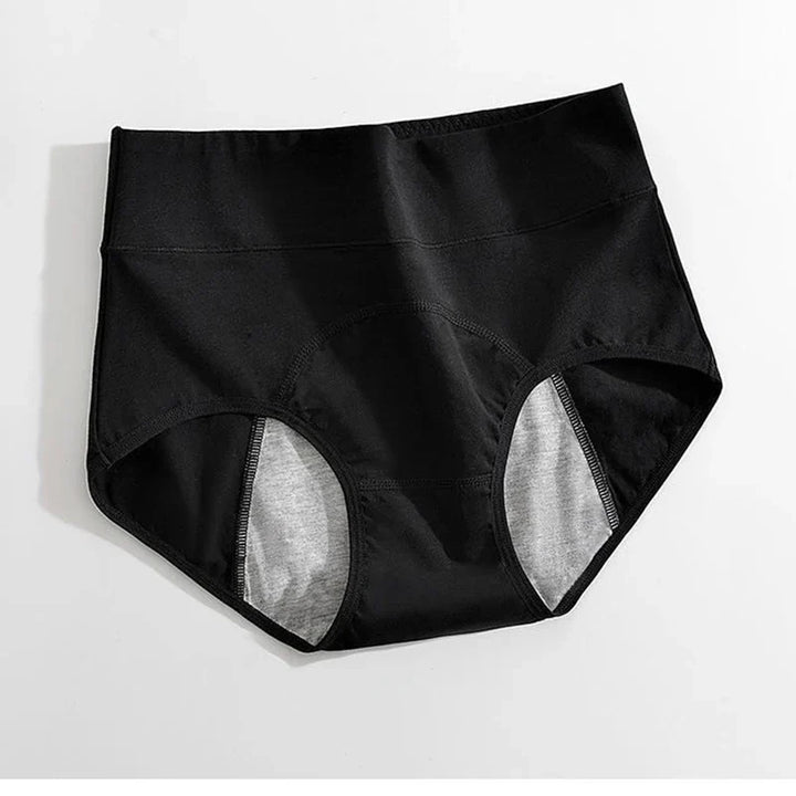 Damen-Baumwollhöschen mit hoher Taille. Auslaufsicher für maximale Sicherheit und Komfort während der Periode.
