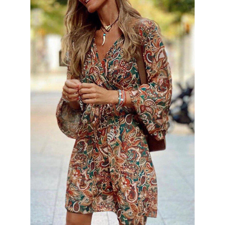 Damen Boho Sommerkleid, leicht & locker, elegant für warme Tage & Freizeit. Perfektes Strand- oder Urlaubsoutfit.