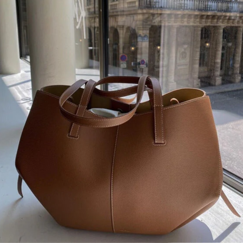 Damen Braun Umhängetasche mit Verstellbarem Riemen